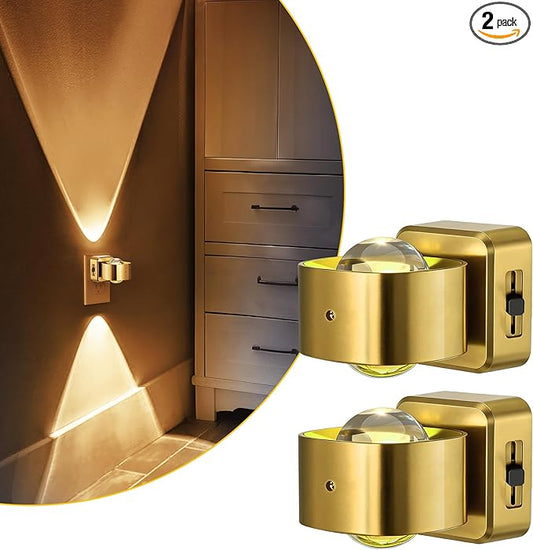 L LOHAS LED Night Light Projector, Night Lights Plug into Wall, Dusk to Dawn Sensor, Rotating Nightlight for Kids, Soft White Swivel Ambient Lighting for Bathroom, Gaming Room, Gifts,2 Pack