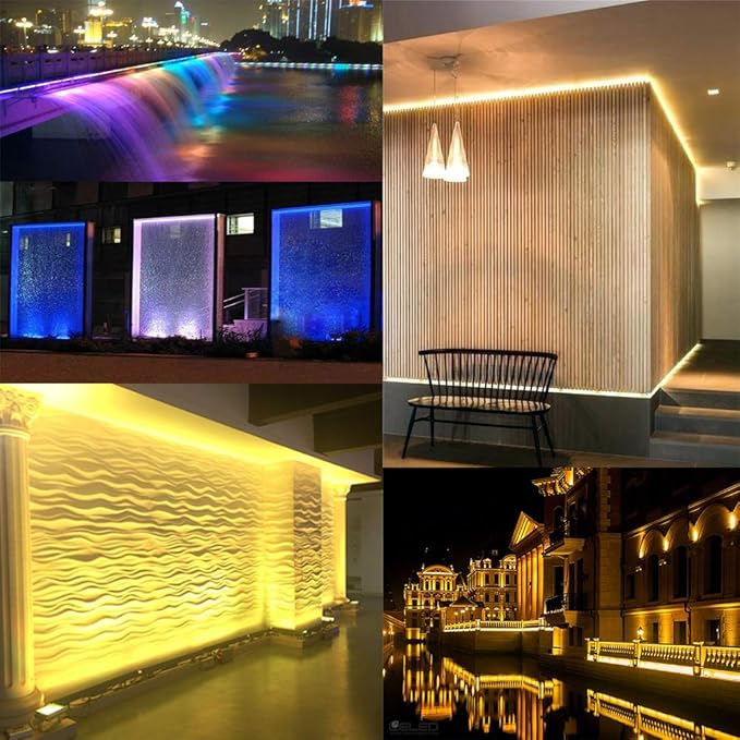 72W Linear Light, 39.5in Wall Washer Light, Linear bar Lamp for Wall, Bridge, Landscape Lighting and Billboard Lighting, Super Bright 7200 Lumens, 3000K Warm White