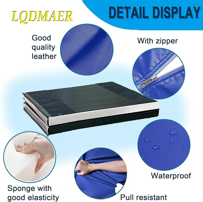 Basketball Wall Panels, 2" Thick Wall Pads for Gym, Gym Wall Padding with Waterproof Leather, Anti Collision Padded Foam Mat Protection for Kids Basketball Hoops