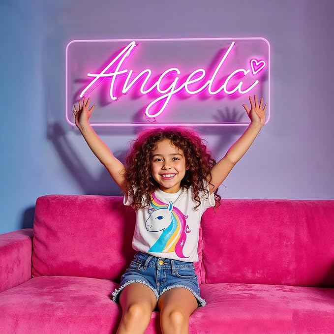 Neon Signs for Wall Decor Custom Neon Led Sign Personalized for Bedroom Customizable Light Up Neon Name Sign Wedding Birthday Business Bar Christmas Decorations Customized Gift