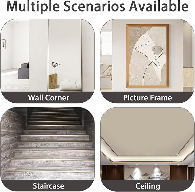 Aluminum Corner Guards, Peel and Stick L-Shaped Molding Trim for Wall Table Door Frame Protection and Decoration (Matte Silver, 3Pcs x 2.9ft x 0.8in)