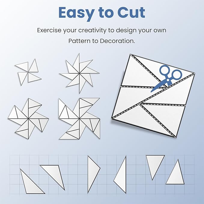 18 pack Acoustic Panels With Self-Adhesive, 12"X 12"X 0.4"Sound Proof Foam Panels, Sound Panels High Density, Soundproof Wall Panels for Home Studio Office- BlackBase + WhiteFace V1