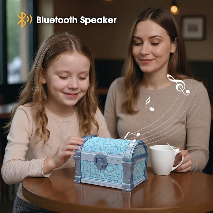 L LOHAS LED Galaxy Projector Night Light, Galaxy & Northern Lights Effect with 8 Colors, Cool Pirate Treasure Nightlight with Timer & Remote Control, for Gifts Kids Boys Girls Bedroom