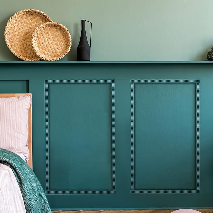 Nuanchu 12 Pcs Unfinished 3D Decorative Wood Trim Molding 15.75inch Decorative Wood Molding Cute DIY Trim for Home Wall Cabinet Shelf Window Door(Wavy,20mm)