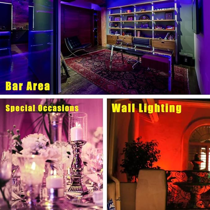 10x60' New Upgraded Wall Washer LED Lights, 144W RGB + 5000K Daylight Wall Wash Lighting, Color Changing, Dimmable, IP65 Waterproof, 3.2ft/40,120V Outdoor/Indoor Stage Light Bar