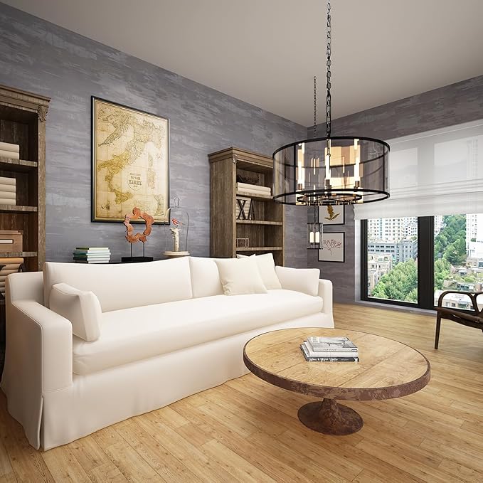 31.5x157inch Extra Wide Light Grey Concrete Wallpaper Peel and Stick Silver Grey Stained Contact Paper Matte Thick Self-adhesive Wall Paper Roll Waterproof Furniture Sticker Modern Industrial Style