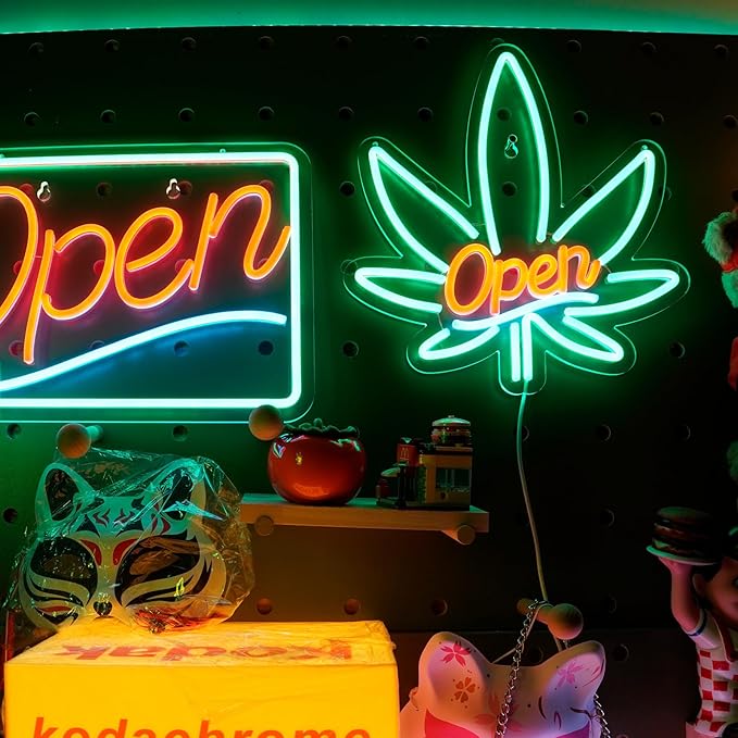 Open Neon Sign Definition Bar Signs, Led Sign USB Powered Bright Open Neon Light for Wall Decor Bar Pub Man Cave Party Art Decor