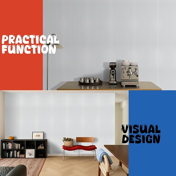 10 Pack Large Acoustic Panels,47.2" X 23.6" Acoustical Wall Panel,Self-Adhesive Sound Proof Panel for Office, Decorative Soundproof Wall Panels for Home Studio (White)