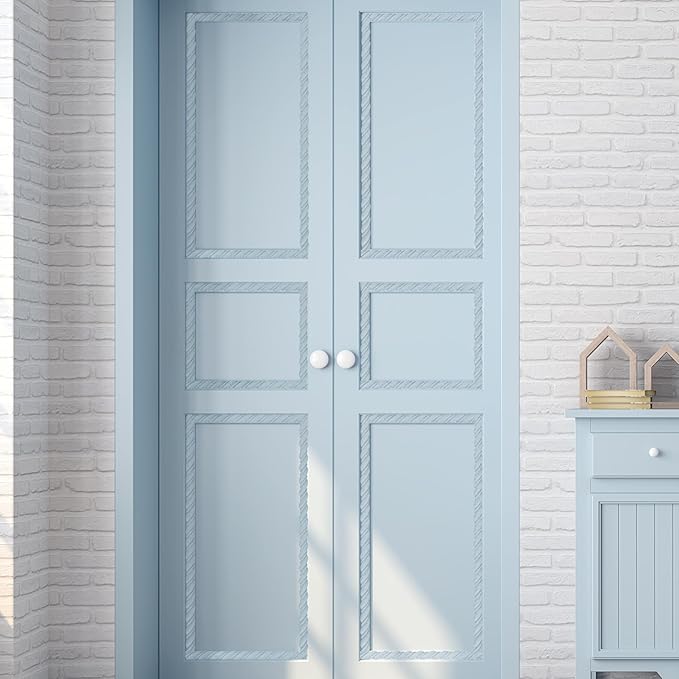 15-Pack 15.75" Unfinished Wood Spiral Wave Trim - Easy to Paint, Cute Decorative Molding DIY Craft for Furniture Frame, Mirror Edge, Wall, Door, Closet, Dresser, Shelf