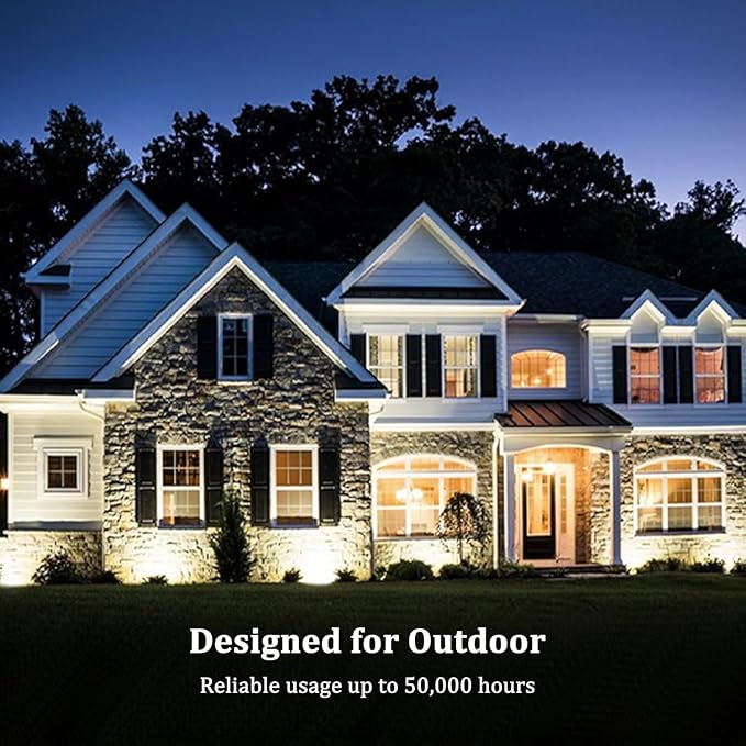 72W LED Wall Washer Light Bar, 9500LM Super Bright, IP67 Waterproof Outdoor Lighting for Landscape, Yard, Garden (40in, 6000K Daylight)