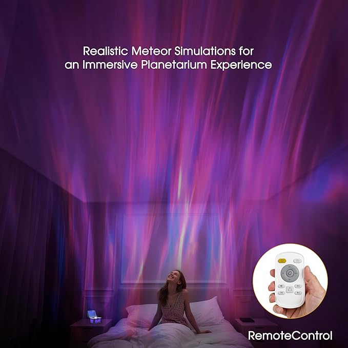 L LOHAS LED Galaxy Projector Night Light, Galaxy & Northern Lights Effect with 8 Colors, Cool Pirate Treasure Nightlight with Timer & Remote Control, for Gifts Kids Boys Girls Bedroom