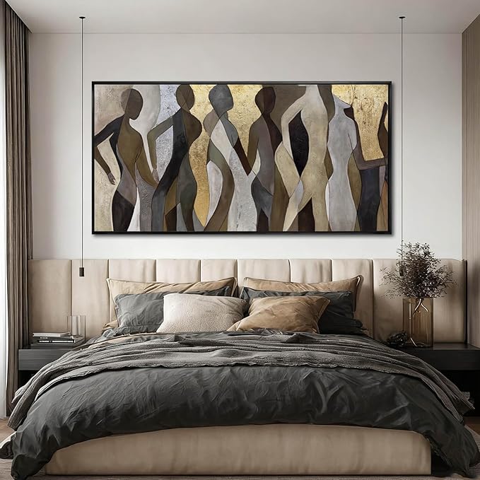 Abstract Canvas Wall Art Textured Print Pictures Contemporary Wall Decor 29"x58" Large Artwork for Living Room Kitchen Art