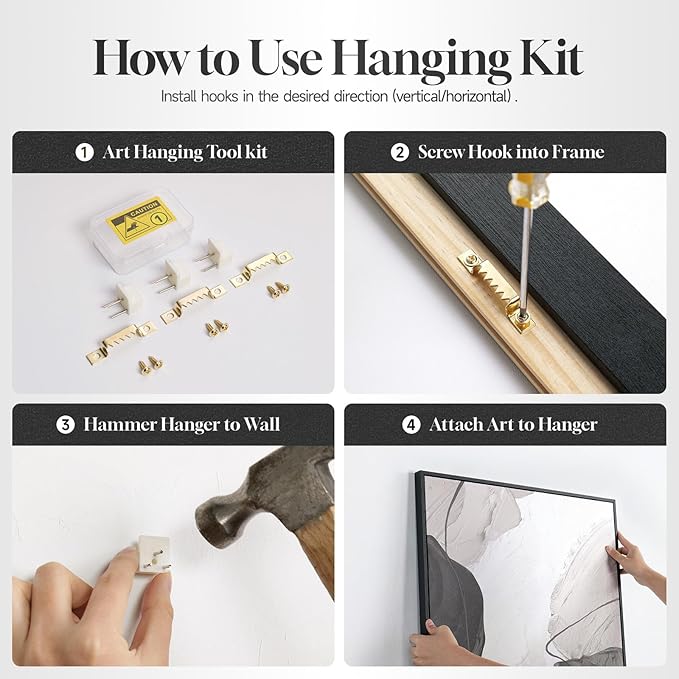 Large Framed Blue Modern Abstract Wall Art for Living Room, Canvas Paintings Artwork for Walls, Minimalist Art Prints Pictures for Hallway Bedroom Office Wall Decor -30x30 Inch