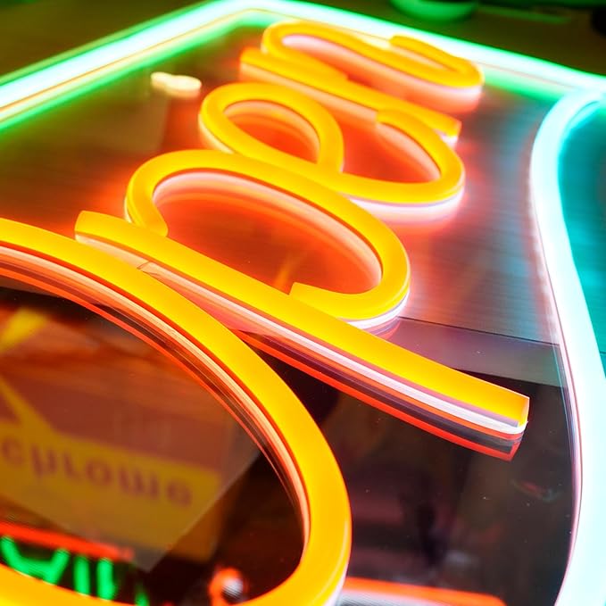 Open Neon Sign Definition Bar Signs, Led USB Powered Bright Open Neon Light for Wall Decor Bar Pub Man Cave Party Art Decor