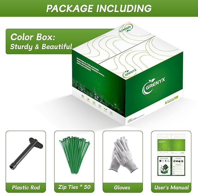 Artificial Grass Wall Panels 20x20 (12pcs) - UV Protected Privacy Fence Screen, Hedge Green Wall Decor Backdrop，Realistic Fake Grass Backdrop for Indoor Weddings & Outdoor Gardens