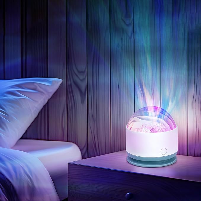 Northern Lights Projector, Rechargeable 16 Color Aurora Night Light Projector Ambient Lighting with Dimmable & Remote Control for Bedroom Kids Teen Girl Gift Room Decor