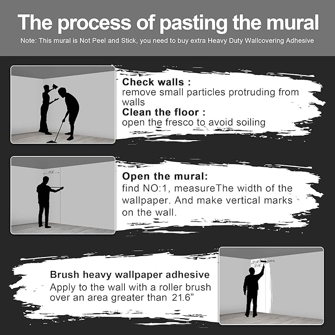 Castle Mural Large Wallpaper for Living Room Bedroom (Papel tapiz para pared de habitatacion) 108" x 75" (It's not Peel and Stick)