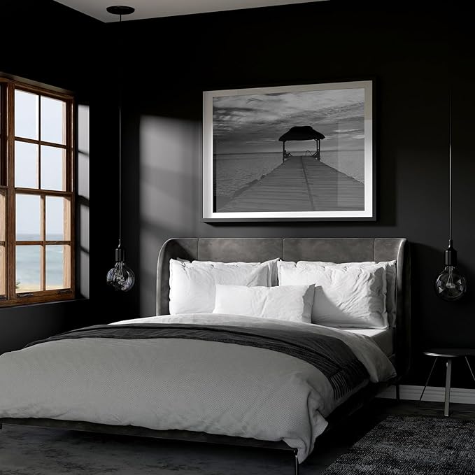 Black Peel and Stick Bathroom Removable Wallpaper Thicken Vinyl Modern Matte Textured Solid Color Self-Adhesive Wallpaper Wrap Contact Paper for Bedroom Kitchen Cabinet (24"x393" Black)