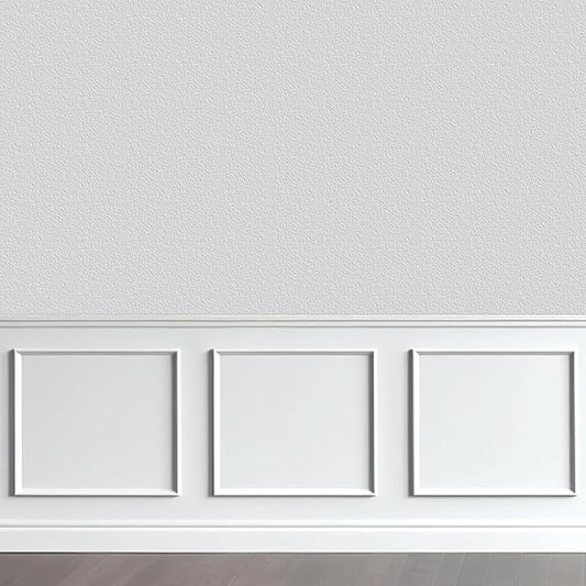 4 Set of 20" x 20" Pre-Cut Accent Wall Molding Trim Kit, Peel and Stick Premade Wainscoting Panels for Interior Decoration, Ready to Assemble Chair Rail Moulding