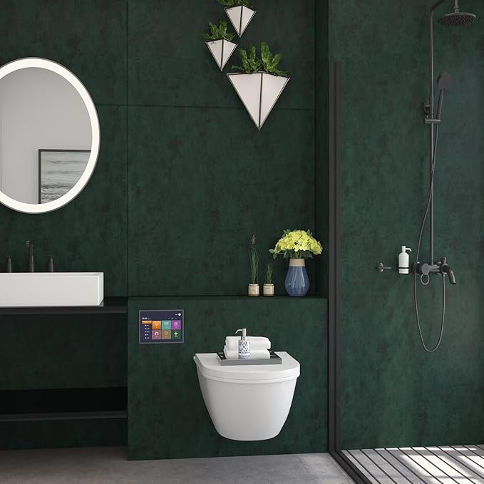 16"x591" Dark Green Peel and Stick Wallpaper Matte Extra Thick Art Deco Contact Paper Waterproof Self-Adhesive Removable Pure Green Vinyl Wallpaper 3D Textured for Cabinet Studio Farmhouse