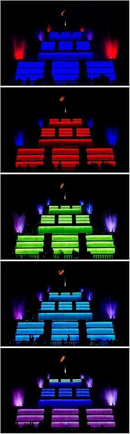 CBconcept 20 Feet RGB Color Changing 120V LED SMD5050 Flexible Flat LED Strip Rope Light - [Christmas Lighting, Indoor/Outdoor Rope Lighting] [Controller is Included]