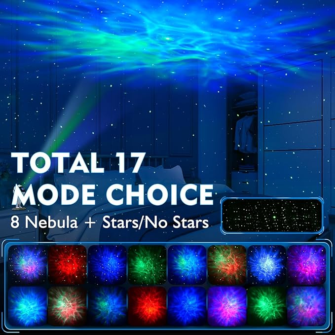 Astronaut Galaxy Projector, Star Projector, Astronaut Light Projector with 8 Colors LED Nebula, Starry Night Light Projector with Remote, Kids Room Decor, Gifts for Kids, Friends, Birthday Game Party