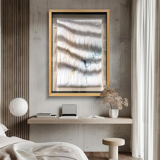 LIUZEYUE - Hand crafted Paper Artwork 3D Wall Art living room wall decor modern 27.6"x39.4"