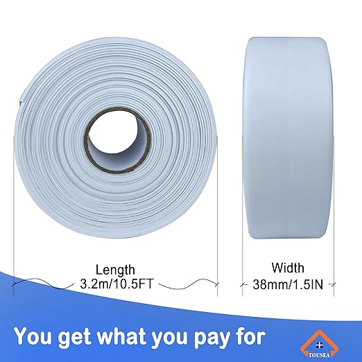 Caulk Tape Self Adhesive,Caulking Tape for Bathroom Sealant Strip Caulk Strip,Waterproof Caulking Sealing Tape for Bathroom,Toilet,Kitchen Countertop,Bathroom,Toilet
