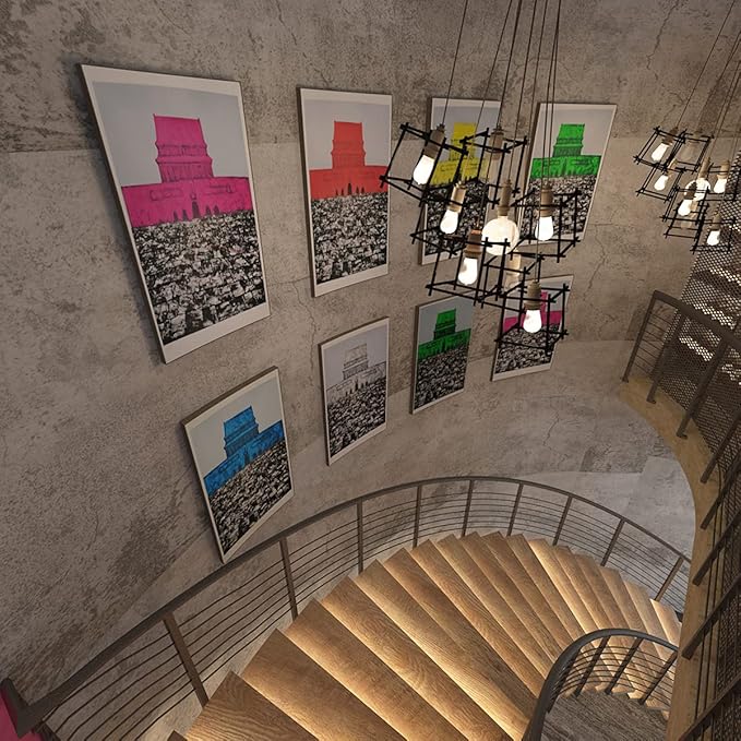 48x354inch Extra Wide Grey Concrete Peel Stick Wallpaper 3D Cement Look Contact Paper Matte Thicken Adhesive Waterproof Vinyl Wall Sticker for Apartment Office Retro Industrial Style Earthy Grey