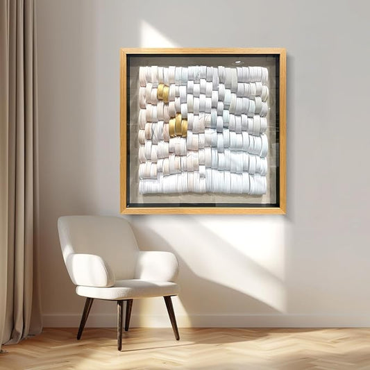 LIUZEYUE - Hand crafted Paper Artwork 3D Wall Art living room wall decor modern 43.3"x43.3"