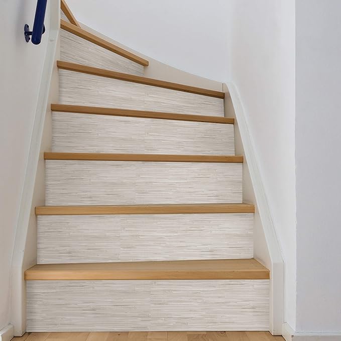 NuWallpaper Cream Vinyl Grassweave Peel & Stick Wallpaper, NUS2875