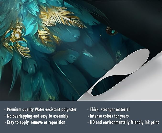 Owl Mural Wallpaper, 3D Owl Murals, Cartoon Animal Poster Murals Wallpaper for Living Room Bedroom Home Decor Mural - 137.8" W x 101" H (Not Peel Stick)