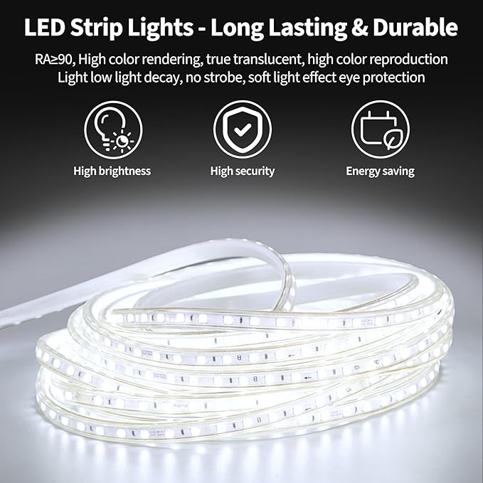 Koonmi 60"x36" LED Mirror for Bathroom, 90CRI Anti-Fog Vanity Mirror with Front and Backlight, Shatter-Proof Wall Mirror with Light, Easy Install Lighted Mirror for Modern Bathroom (IP65)