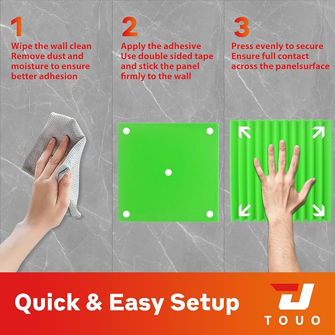 12 Pack Acoustic Panels – Sound Proof Foam Panels for Wall 12"x12"x1", Flame Retardant Wedge Acoustic Foam, High-Density Sound Absorbing Panels for Home Studio(Green, 1" Thick 12 Pack)