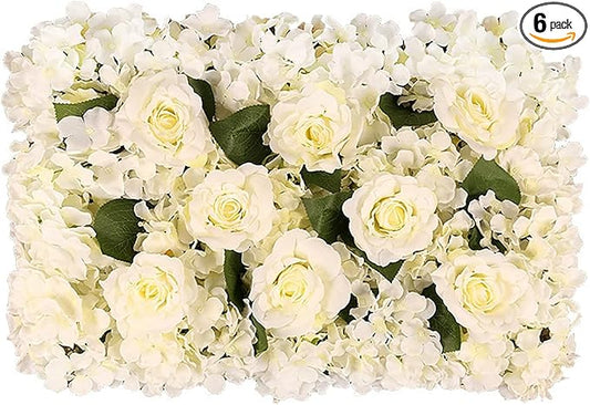 Artificial Grass Wall Panels 20"x20"(6pcs), Boxwood Hedge Green Wall Decor with Various Styles, Greenery Backdrop Privacy Screen for Indoor Home Wedding Birthday Decor Outdoor Patio (D07)