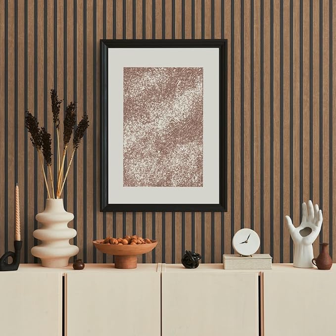 A.S. Création Wallpaper Wood Panels - Brown, Black - Striped Wood Wallpaper 395.99in x 27.56in Made in Germany - 391098