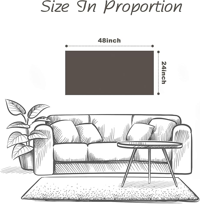 Beach Framed Wooden Wall Art: 48"x24" Coastal Theme Painting Ocean Artwork Seaside Sand Dunes Picture Prints for Home Decor