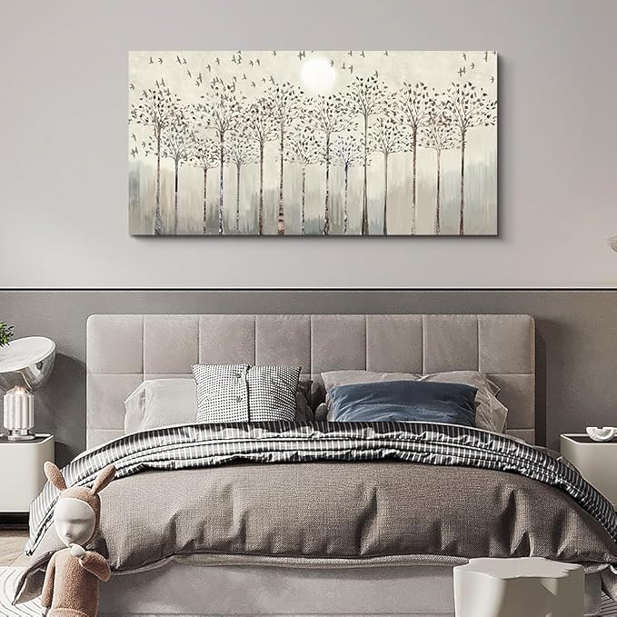 Lapremoly Wall Decor For Living Room Modern Wall Art For Bedroom Trees Landscape Abstract Pictures Artwork Canvas Prints Office Poster Paintings Dormitory Decor Farmhouse Large Home Decorations