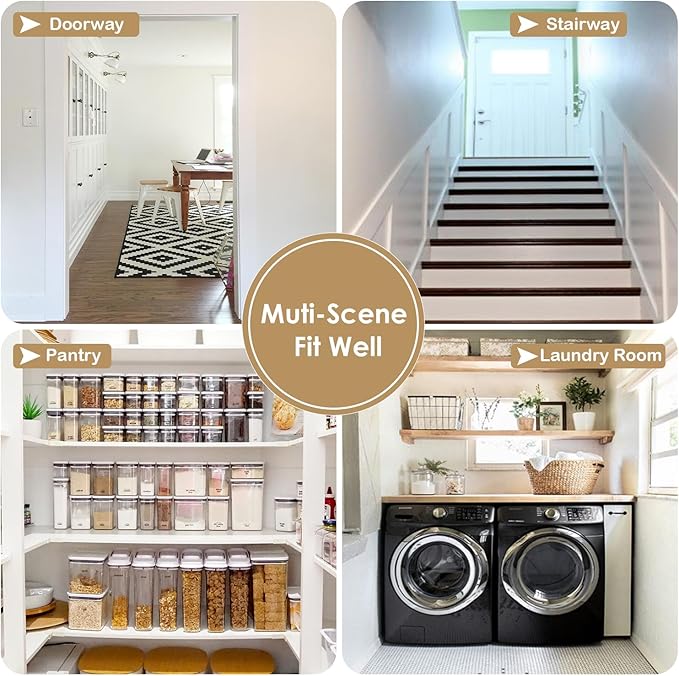 ChrisDowa Blackout Curtains 80 Inches Long for Doorways and Closets, Thermal Insulated Temporary Room Dividers (1 Panel, Grey, 34 x 80 Inch)