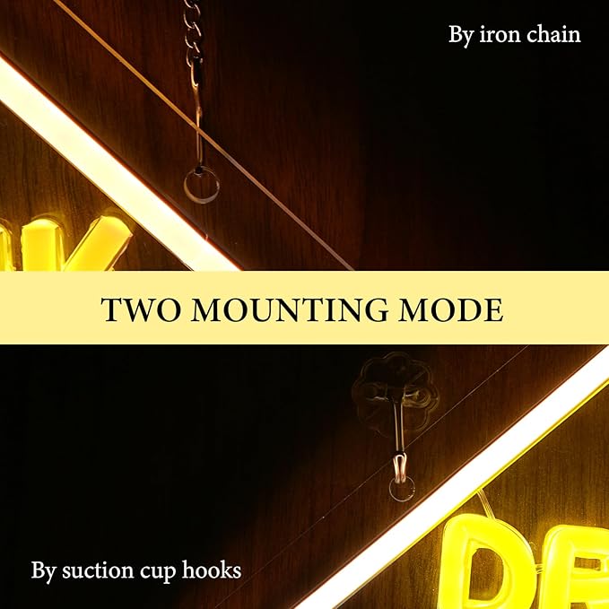 Looklight Led Bar Sign Drink Zone Neon Sign Dimmale Neon Signs For Wall Decor Led Lights Drinks Sign For Bar Man Cave Club Party Bedrooom Decoration USB Powered 12.6x12.6in