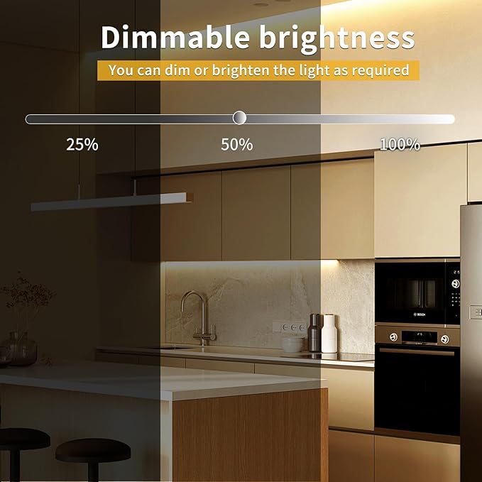 32.8ft COB LED Strip Lights 3000K Warm White Dimmable DC 24V Flexible LED Tape Light for Bedroom, with Remote and app Control LED Light Strip,for DIY Home Decoration