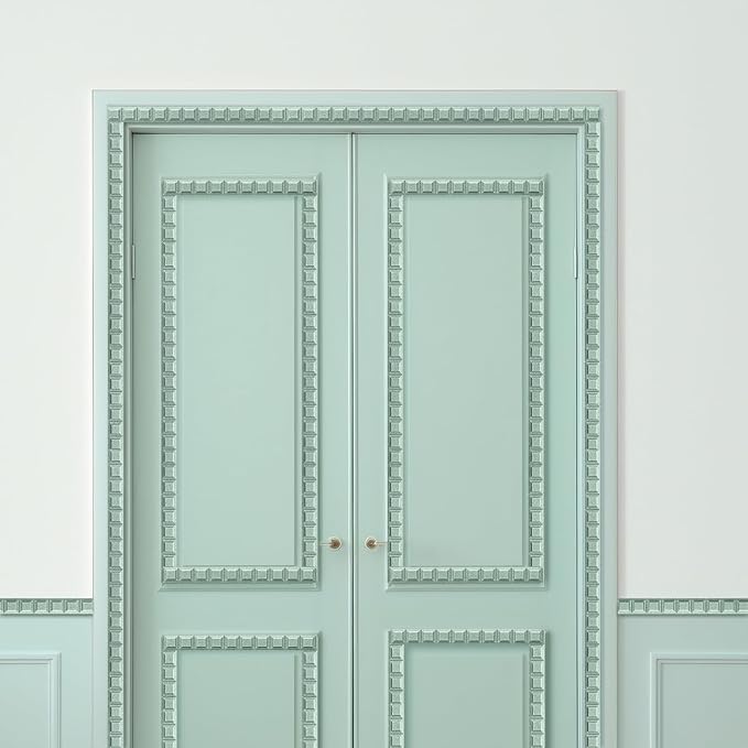 Nuanchu 12 Pcs Unfinished 3D Decorative Wood Trim Molding 15.75inch Decorative Wood Molding Cute DIY Trim for Home Wall Cabinet Shelf Window Door (Grid,20mm)