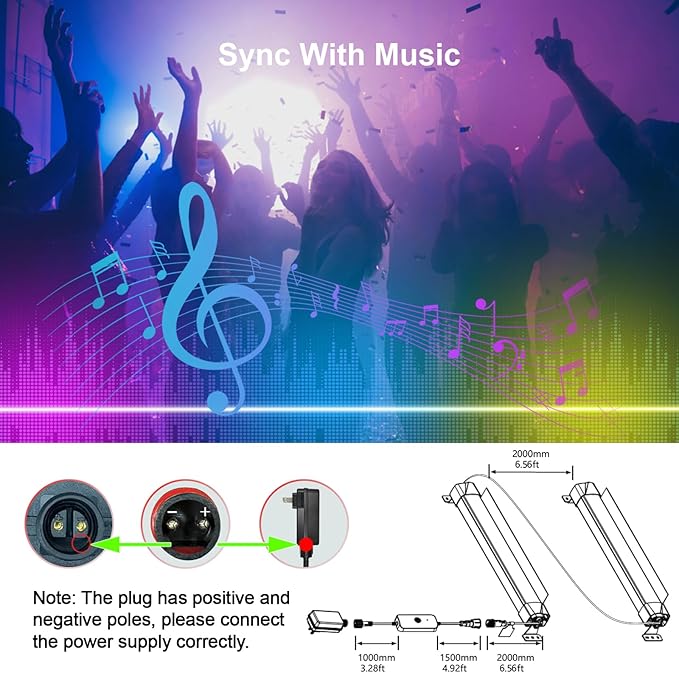 APPECK Wall Washer Light Bar 2 Pack, 30W RGBCW Stage Wash Light Bars, RGB Lights Bar, IP67 Waterproof & 16 Million Colors&Timing& Music Sync, for Commercial Lighting, Birthday Party, Garden Lighting