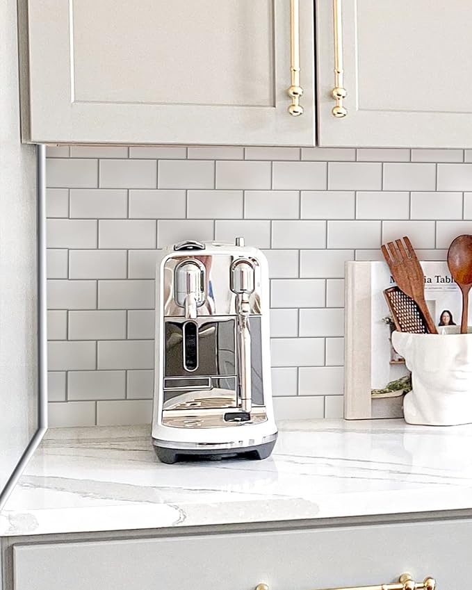 Art3d 10 Ft Peel and Stick Trim for Backsplash Tile Edge, Self-Adhesive Liner for Corner Decor in Silver