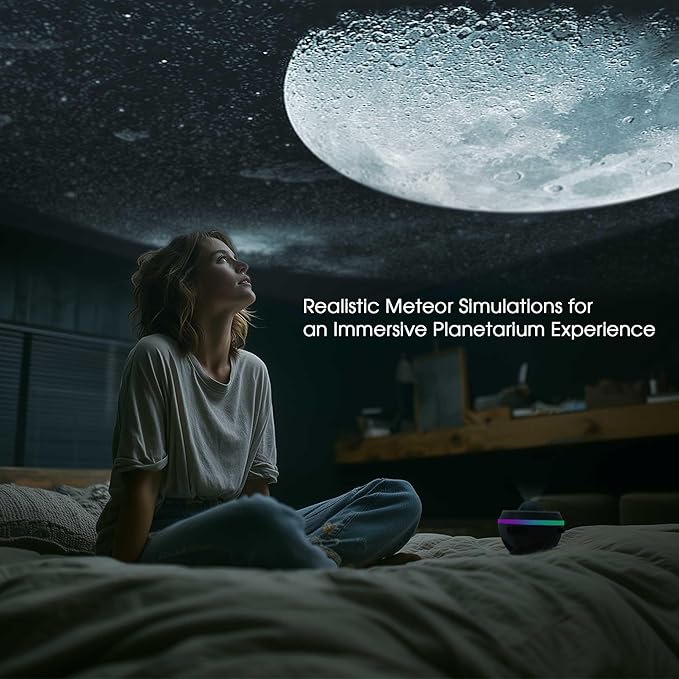 L LOHAS LED Galaxy Projector, Star Projector Planetarium Night Light, 13 in 1 HD Space Night Light Projector with Light Strip Meteor for Kids Bedroom Birthday Christmas Gift