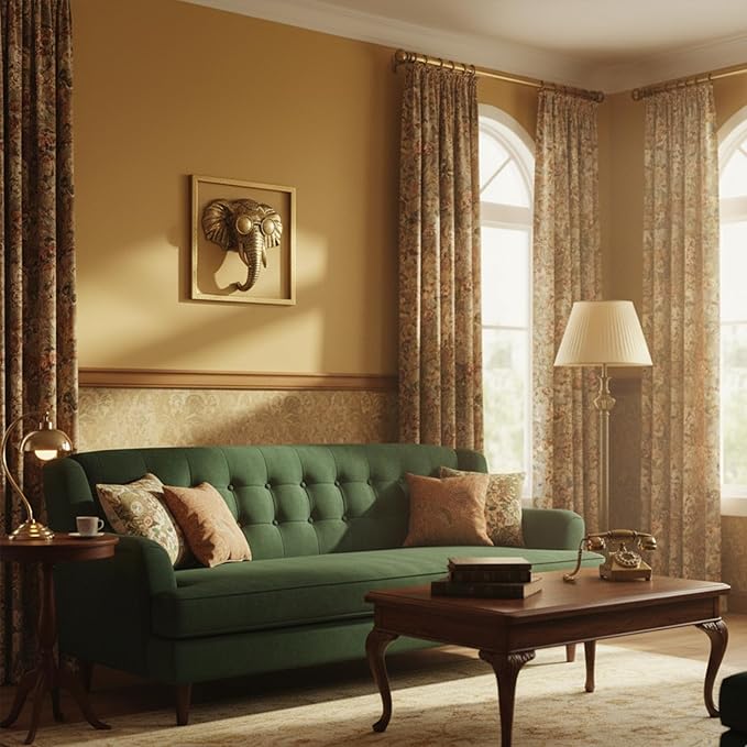 Newinhome Animal Heads Wall Decor (Includes Metal Frame) Resin Animals Sculptures Head Wall Hanging Decoration Gold vintage Wall Sculpture for Living Room Bedroom Office (Elephant)