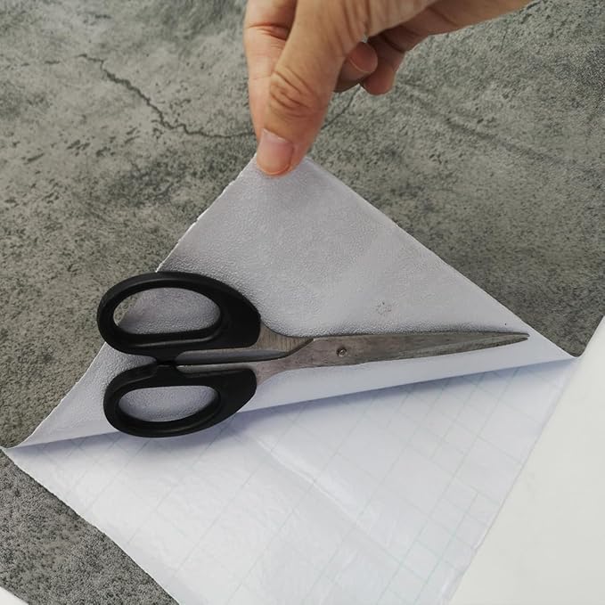 JSEVEM 16"×354" Industrial Blue Grey Concrete Wallpaper Peel and Stick Extra Thick Faux Gray Blue Concrete Cement Contact Paper Vinyl Matte Textured Sticker for Bedroom Garage Pantry Basement Walls