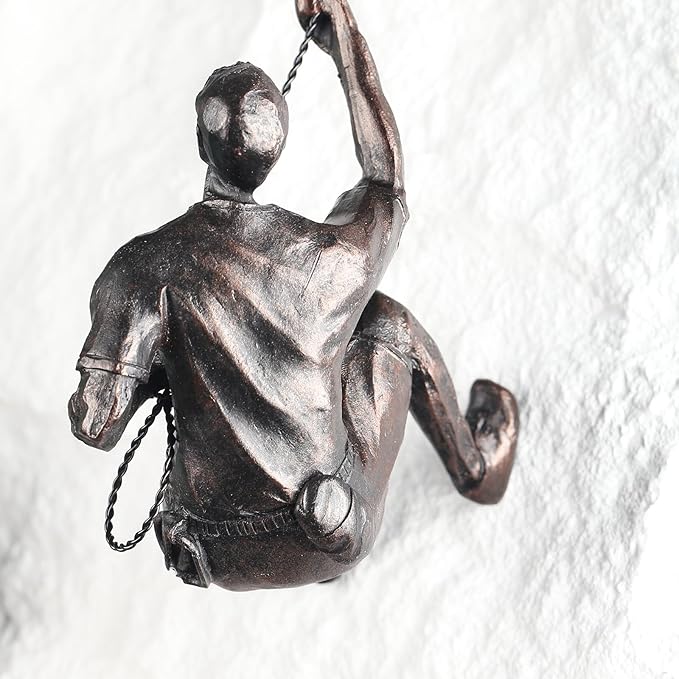 Climbing Men Wall Art Decor Sculpture,Nordic Modern Simplicity Decorative Wall Art, Climbing Man Sculptures,Home & Office Climber Gifts