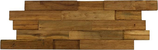 AquaTeak Manada Reclaimed Teak Wood Wall-Tile Decor