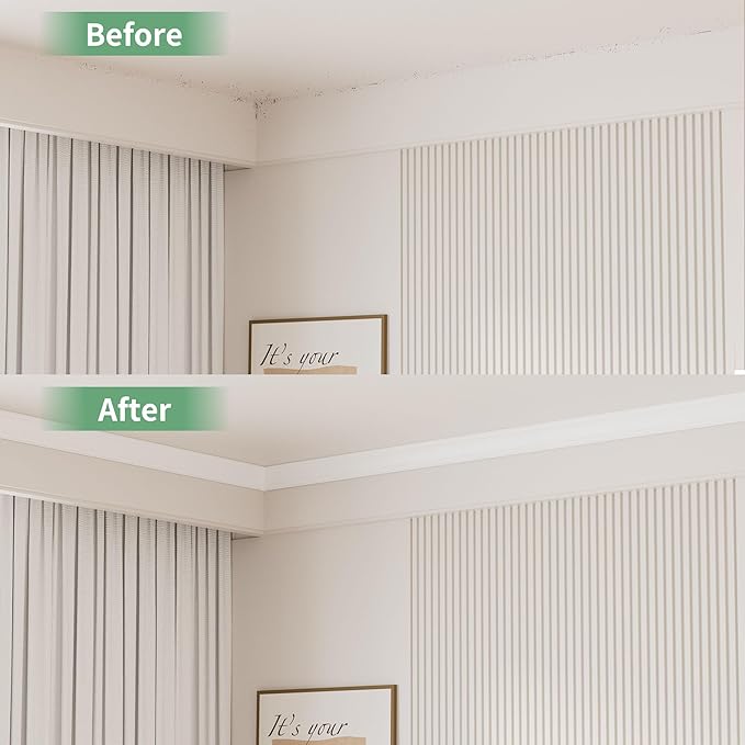 10-Pack Crown Molding Polystyrene Decorative Ceiling Crowning Molding Trim for Home Decor, 40Ft in Total Length